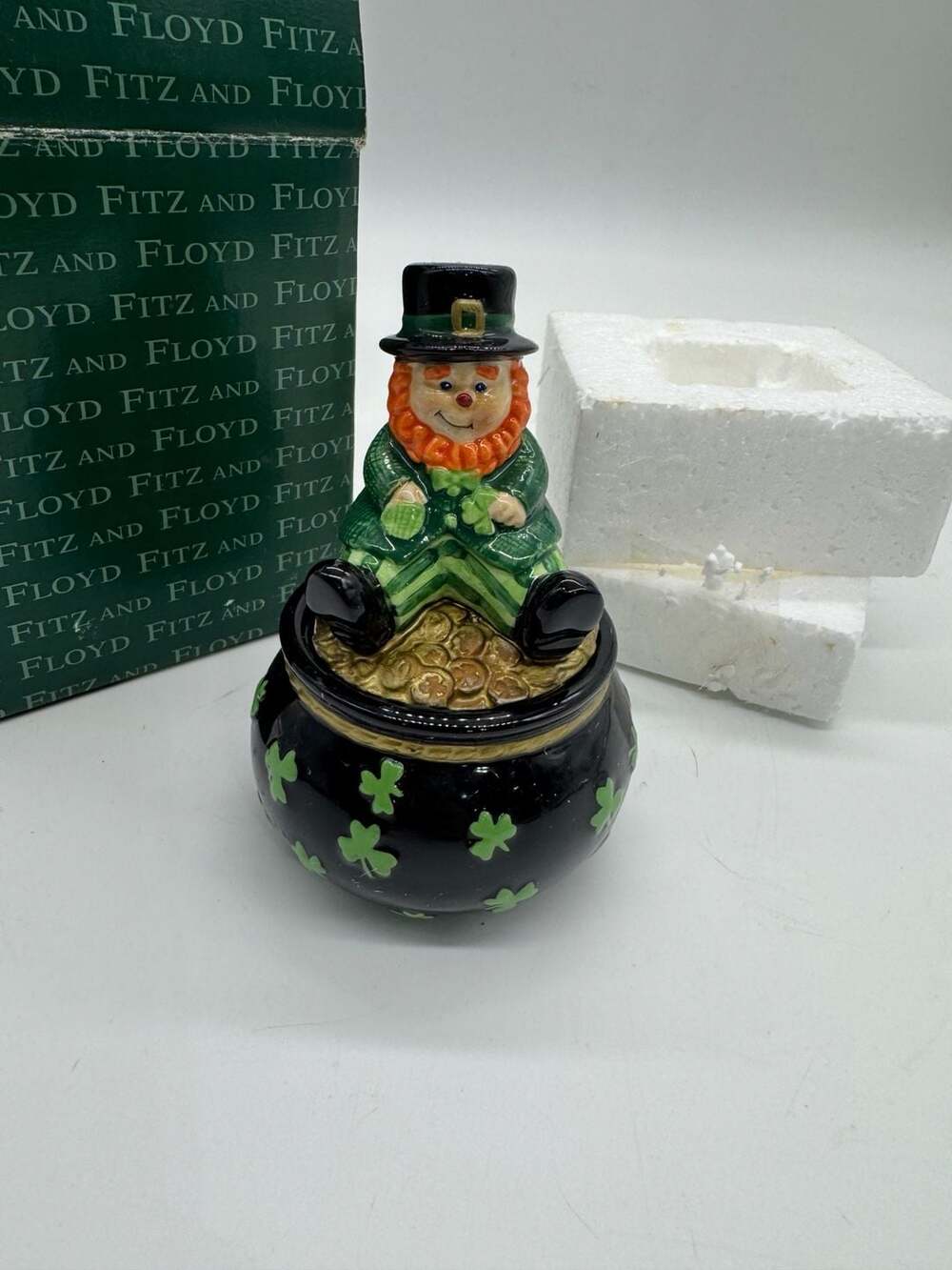 Fitz And Floyd Luck Of The Irish Lidded Box